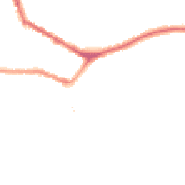 Night-time road noise heatmap for EN4 8TT