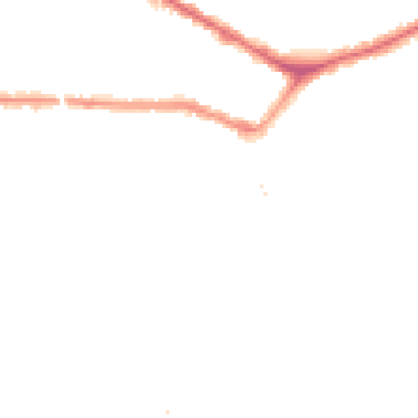 Night-time road noise heatmap for EN4 8UY