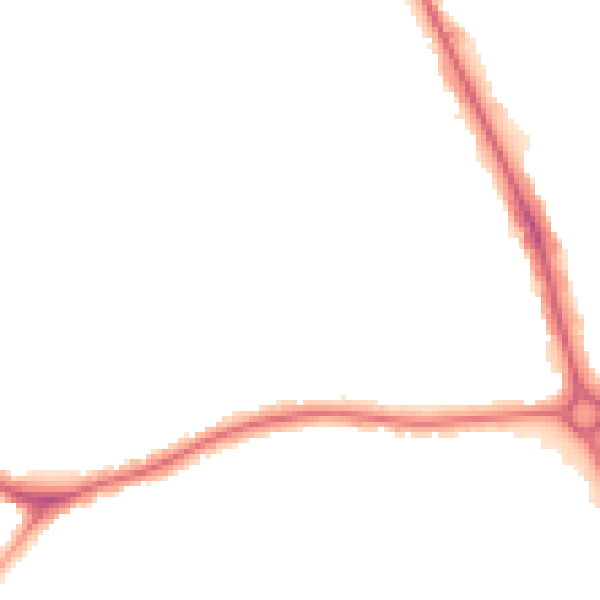 Night-time road noise heatmap for EN4 9LD