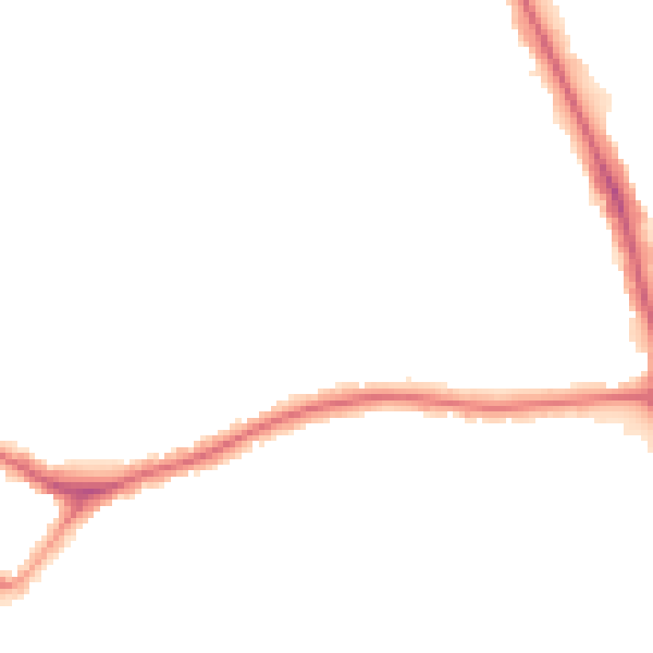 Night-time road noise heatmap for EN4 9LE