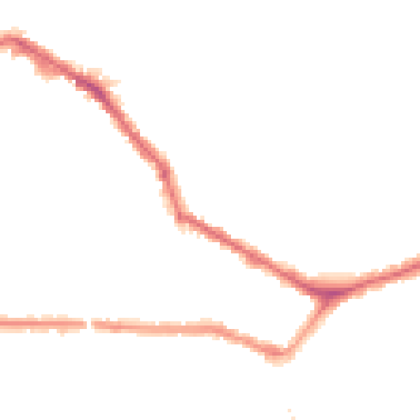 Night-time road noise heatmap for EN4 9RR