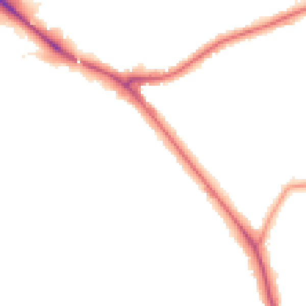 Night-time road noise heatmap for EN5 1AL