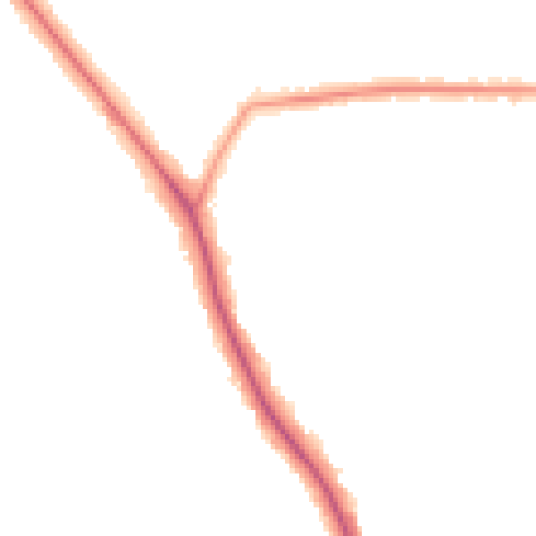 Night-time road noise heatmap for EN5 1EF