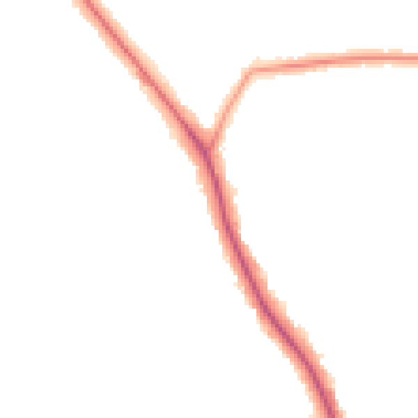 Night-time road noise heatmap for EN5 1EG