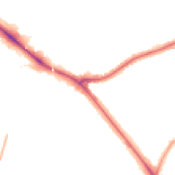 Night-time road noise heatmap for EN5 1ES