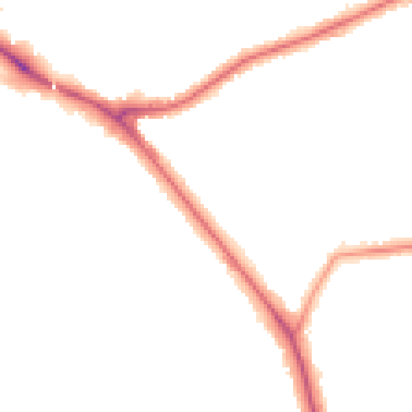 Night-time road noise heatmap for EN5 1HB