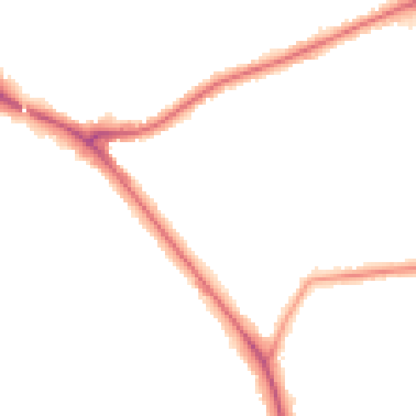 Night-time road noise heatmap for EN5 1HE