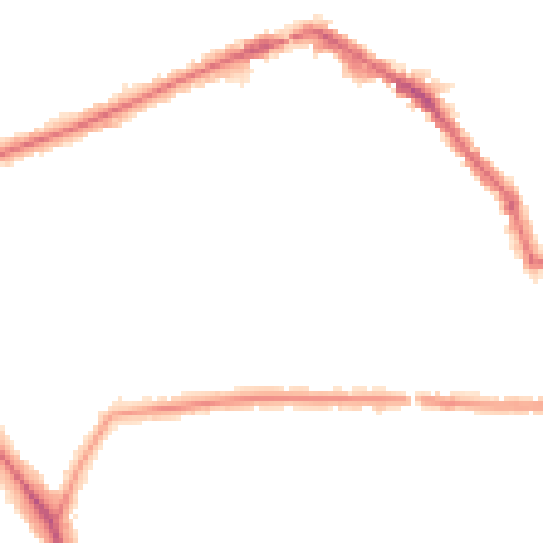 Night-time road noise heatmap for EN5 1LT
