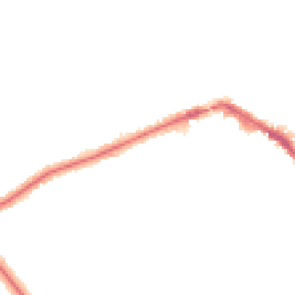 Night-time road noise heatmap for EN5 1NU