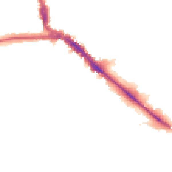 Night-time road noise heatmap for EN5 2EP
