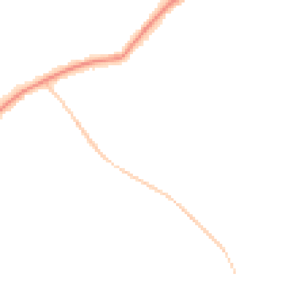 Night-time road noise heatmap for EN5 3AD