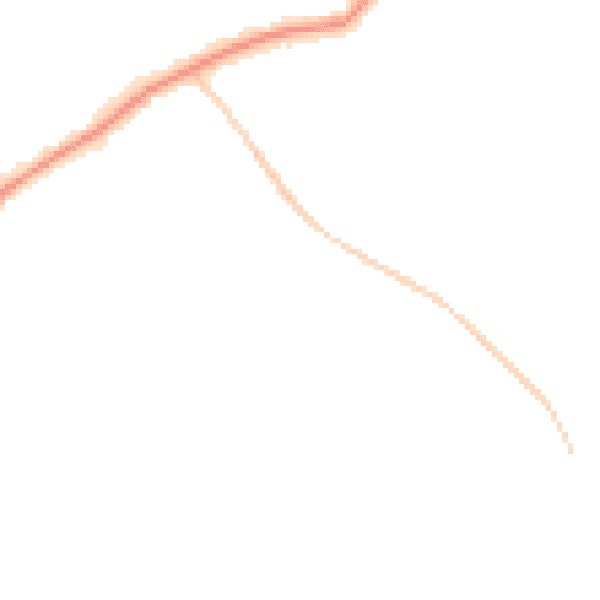 Night-time road noise heatmap for EN5 3BT