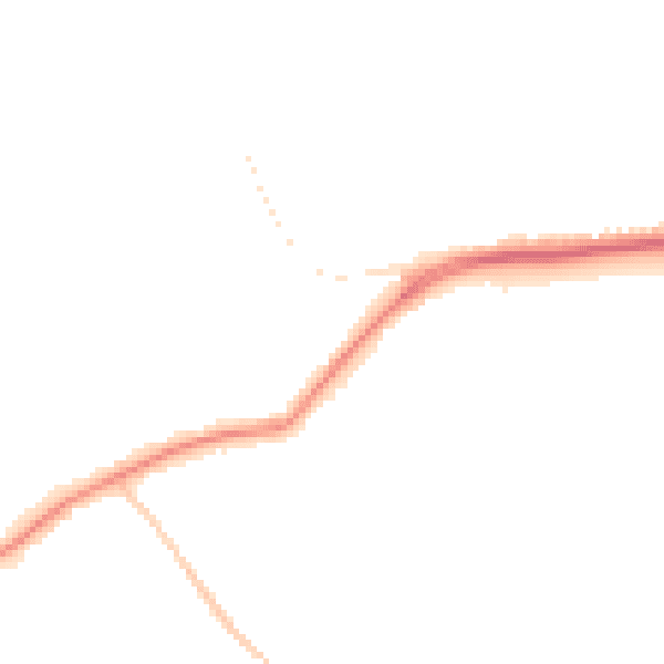Night-time road noise heatmap for EN5 3ER