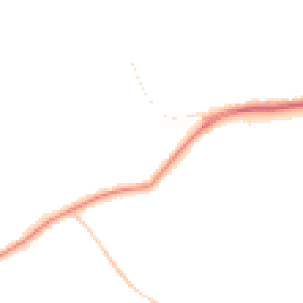 Night-time road noise heatmap for EN5 3EW