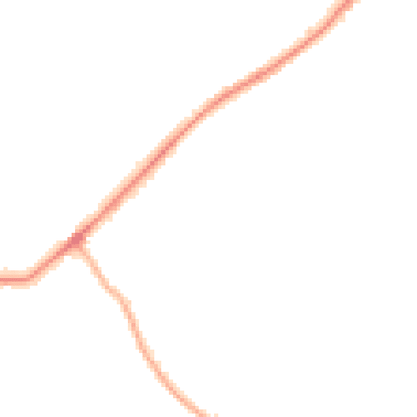 Night-time road noise heatmap for EN5 3JL