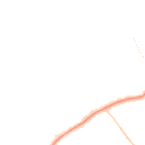 Night-time road noise heatmap for EN5 3JR