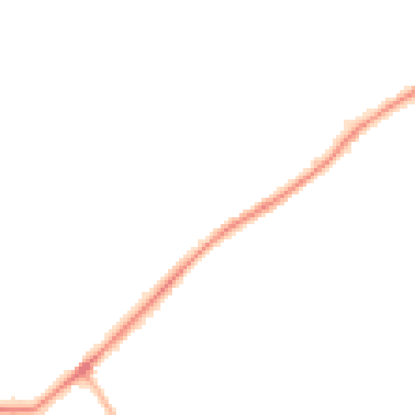 Night-time road noise heatmap for EN5 3LT
