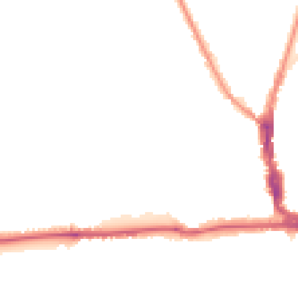 Night-time road noise heatmap for EN5 4ES