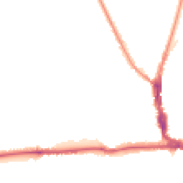Night-time road noise heatmap for EN5 4ET