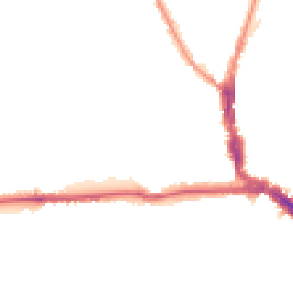 Night-time road noise heatmap for EN5 4JG