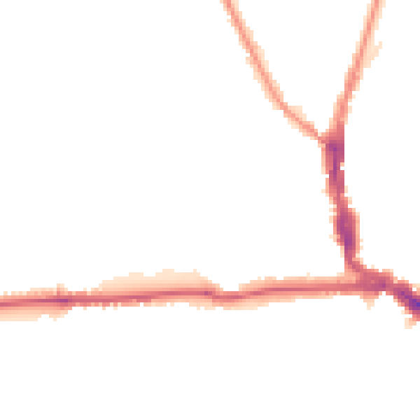 Night-time road noise heatmap for EN5 4JQ