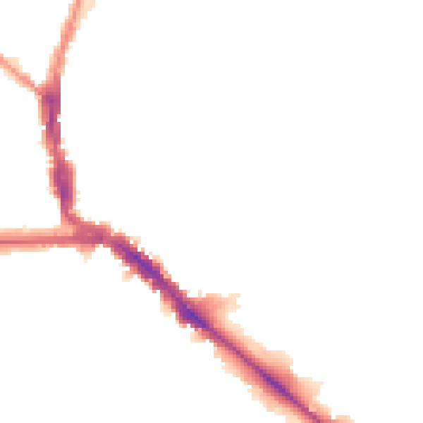 Night-time road noise heatmap for EN5 5SF