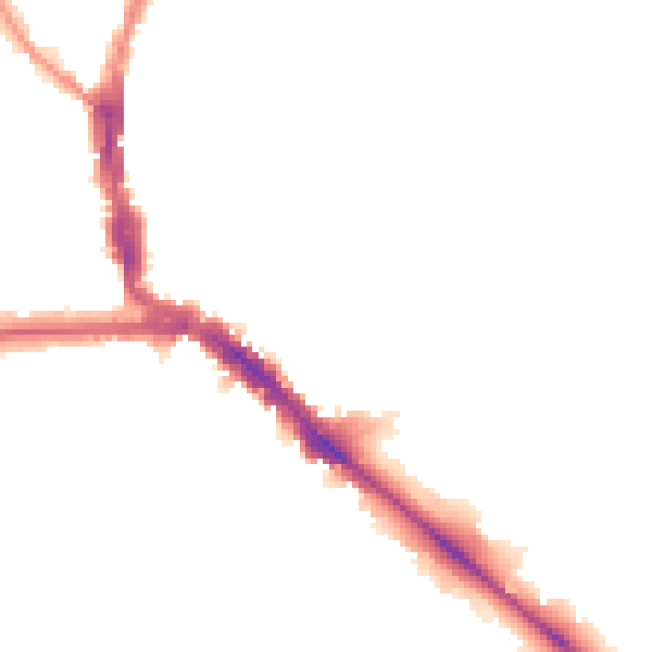 Night-time road noise heatmap for EN5 5SQ