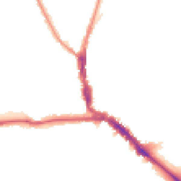 Night-time road noise heatmap for EN5 5XQ