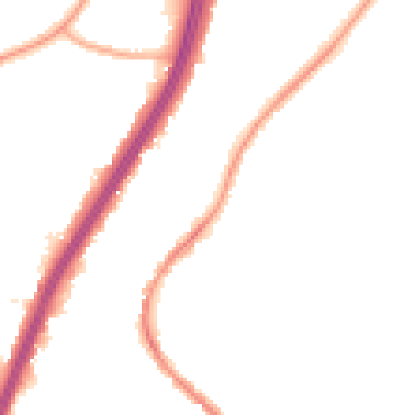 Night-time road noise heatmap for EN8 0BL