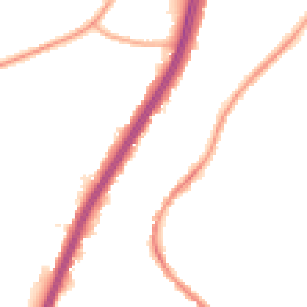 Night-time road noise heatmap for EN8 0BW