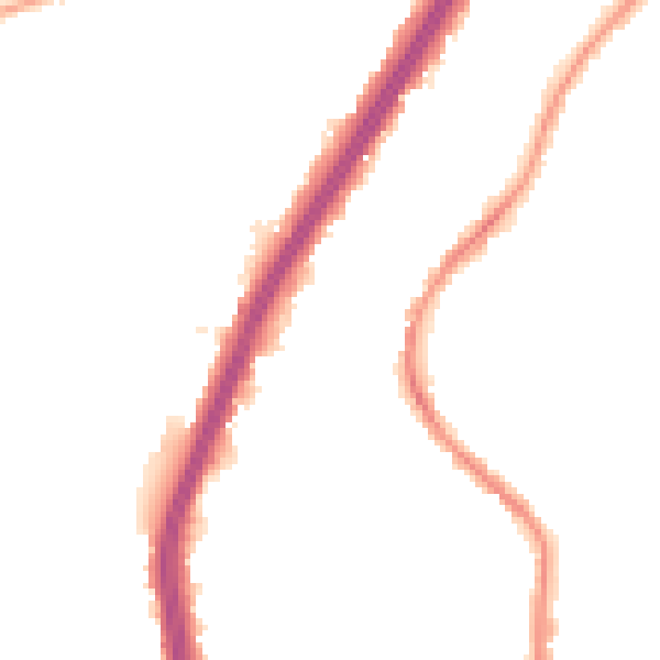 Night-time road noise heatmap for EN8 0DL