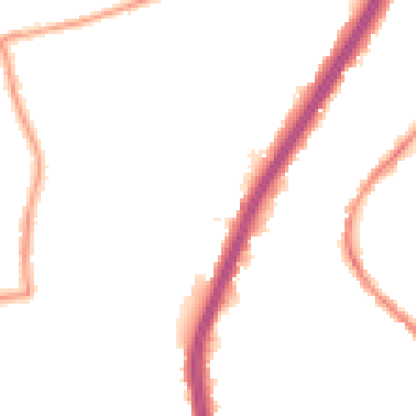 Night-time road noise heatmap for EN8 0DS