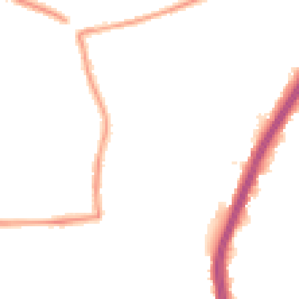 Night-time road noise heatmap for EN8 0EA