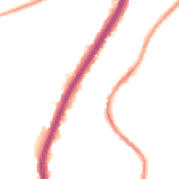 Night-time road noise heatmap for EN8 0ED