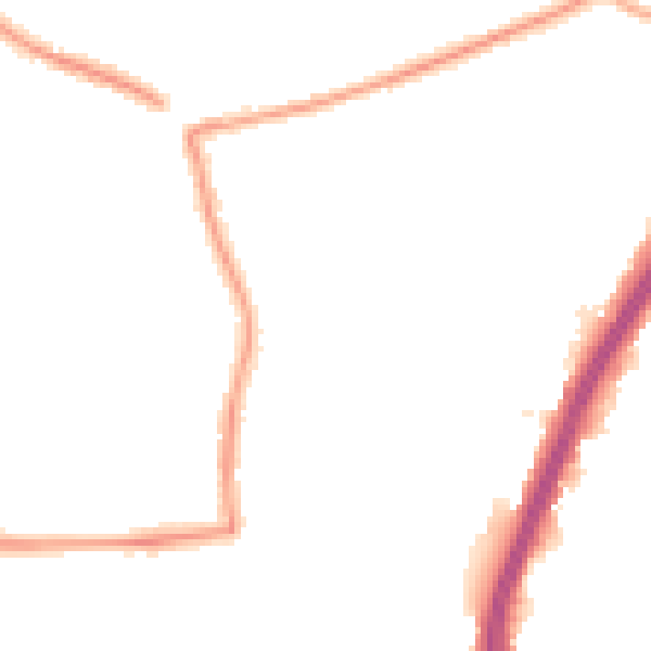 Night-time road noise heatmap for EN8 0EE