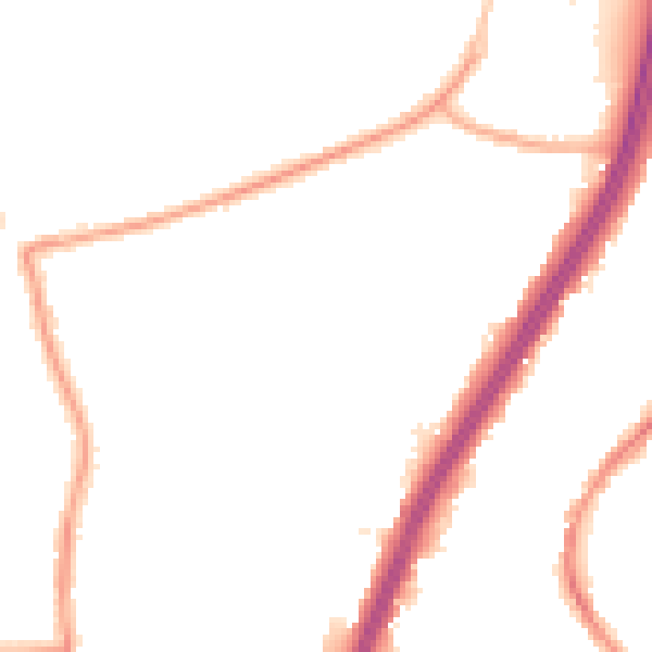 Night-time road noise heatmap for EN8 0EP