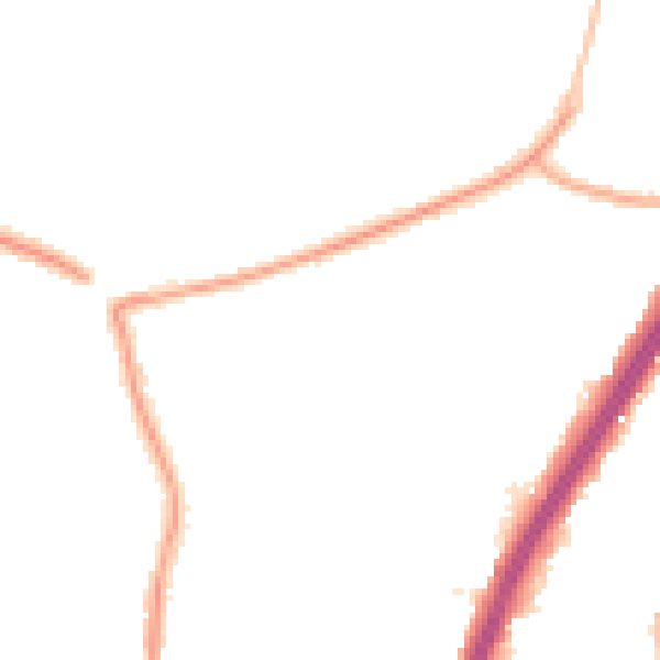 Night-time road noise heatmap for EN8 0EY