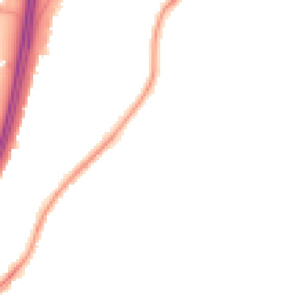 Night-time road noise heatmap for EN8 0LF