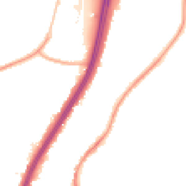 Night-time road noise heatmap for EN8 0SU
