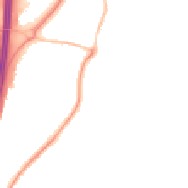 Night-time road noise heatmap for EN8 0XB