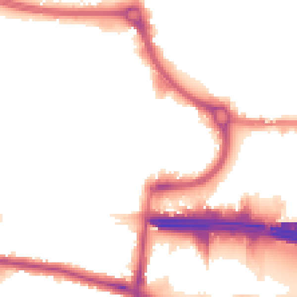 Night-time road noise heatmap for EN8 7AF