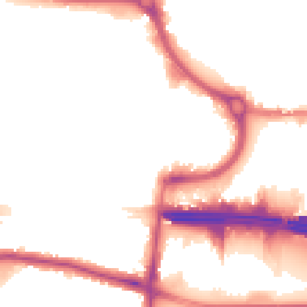 Night-time road noise heatmap for EN8 7AS