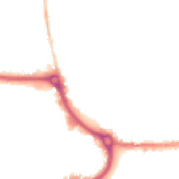 Night-time road noise heatmap for EN8 7DW