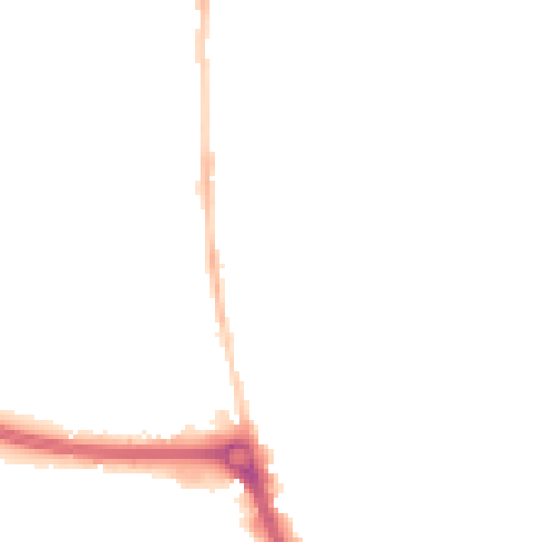 Night-time road noise heatmap for EN8 7EG