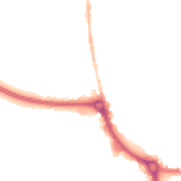 Night-time road noise heatmap for EN8 7GB