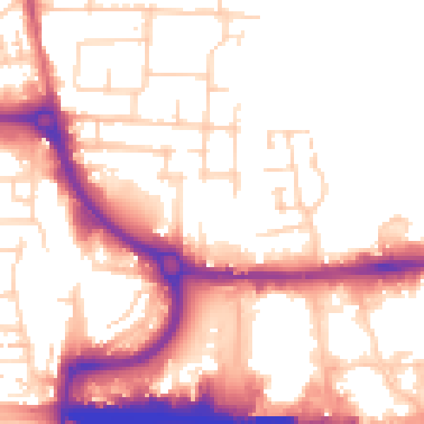Daytime road noise heatmap for EN8 7HJ