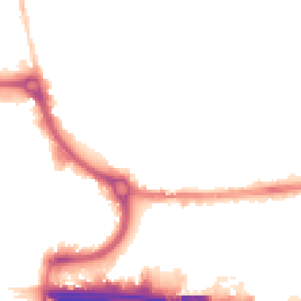Night-time road noise heatmap for EN8 7HJ