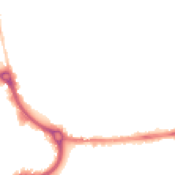 Night-time road noise heatmap for EN8 7JB