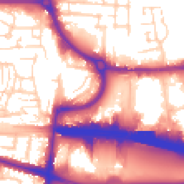 Daytime road noise heatmap for EN8 7LJ