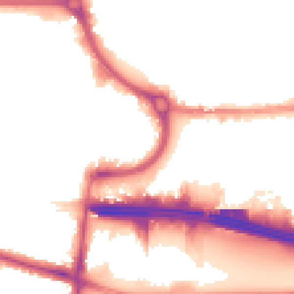 Night-time road noise heatmap for EN8 7LJ